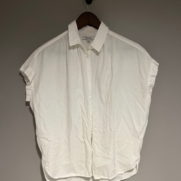 Madewell - Short Sleeve Button Down Shirt - White - Size S - Picture 1 of 3